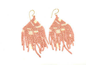 Artist Fringe Earrings - Pink