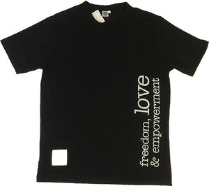 T-Shirt - Freedom Love - Mens Black