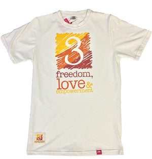 T-Shirt 3 Strands Logo - Mens White