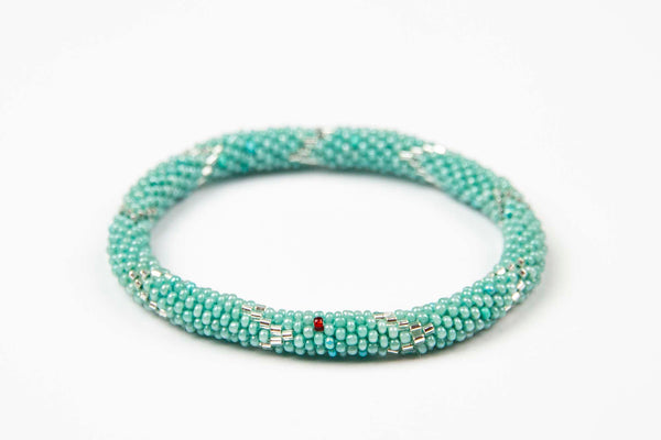 Nepal Mission - Turquoise w/silver chevron